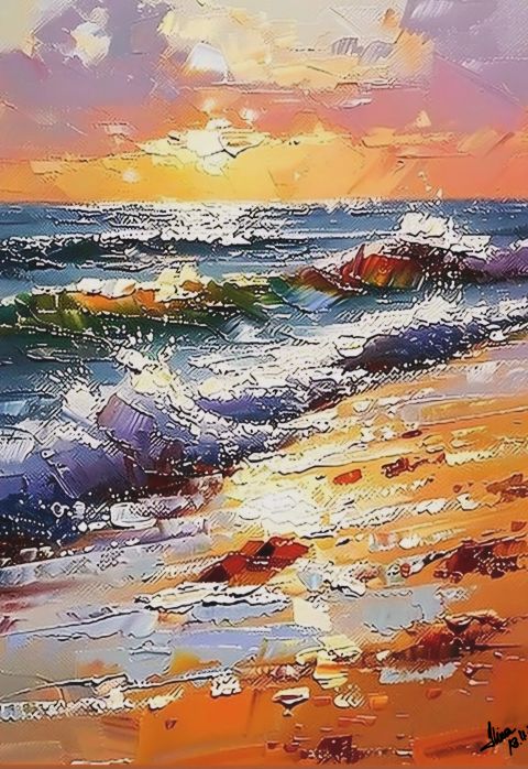 ArteDiAlina.com painting: Colors of my mind